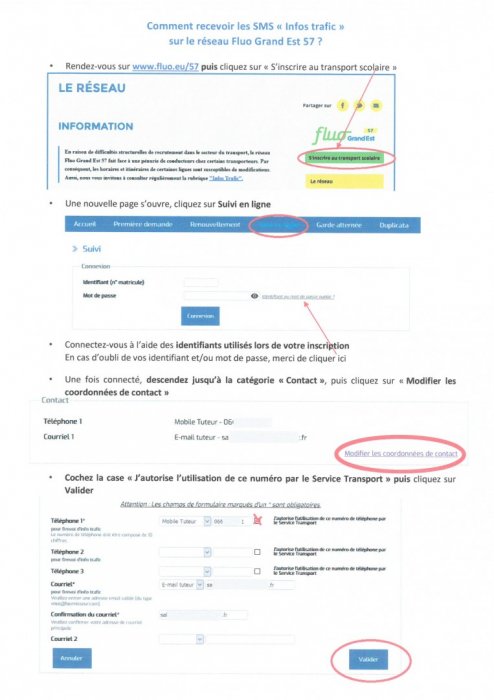 Transport rentrée scolaire